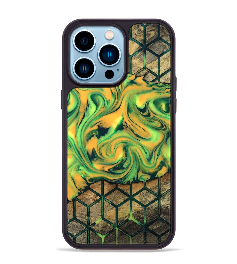 iPhone 14 Pro Max Wood Phone Case - Juli (Pattern, 811503)
