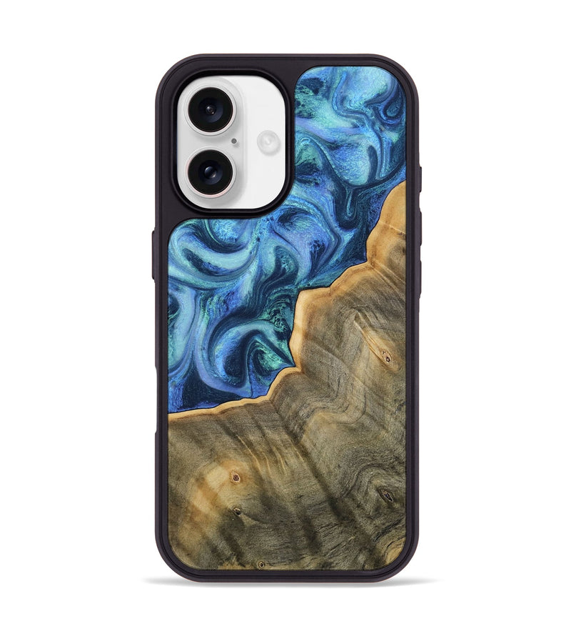 iPhone 17 Wood Phone Case - Jaxxon (Blue, 811551)