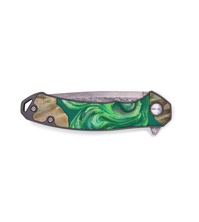EDC Wood Pocket Knife - Izan (Green, 811559)