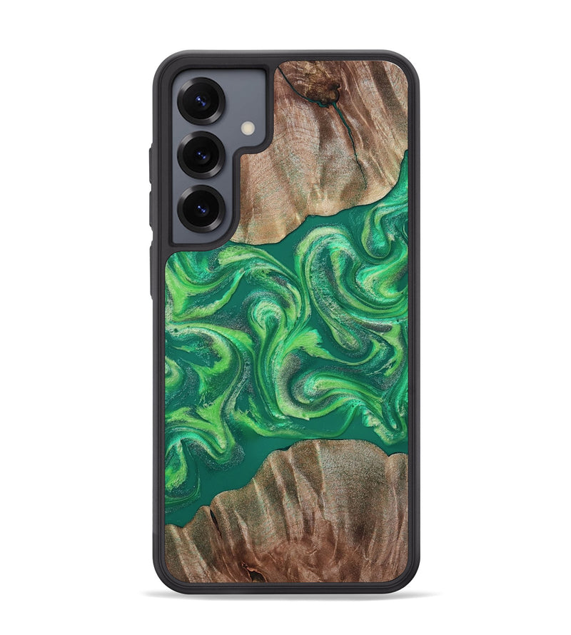 Galaxy S25 Plus Wood Phone Case - Izan (Green, 811559)