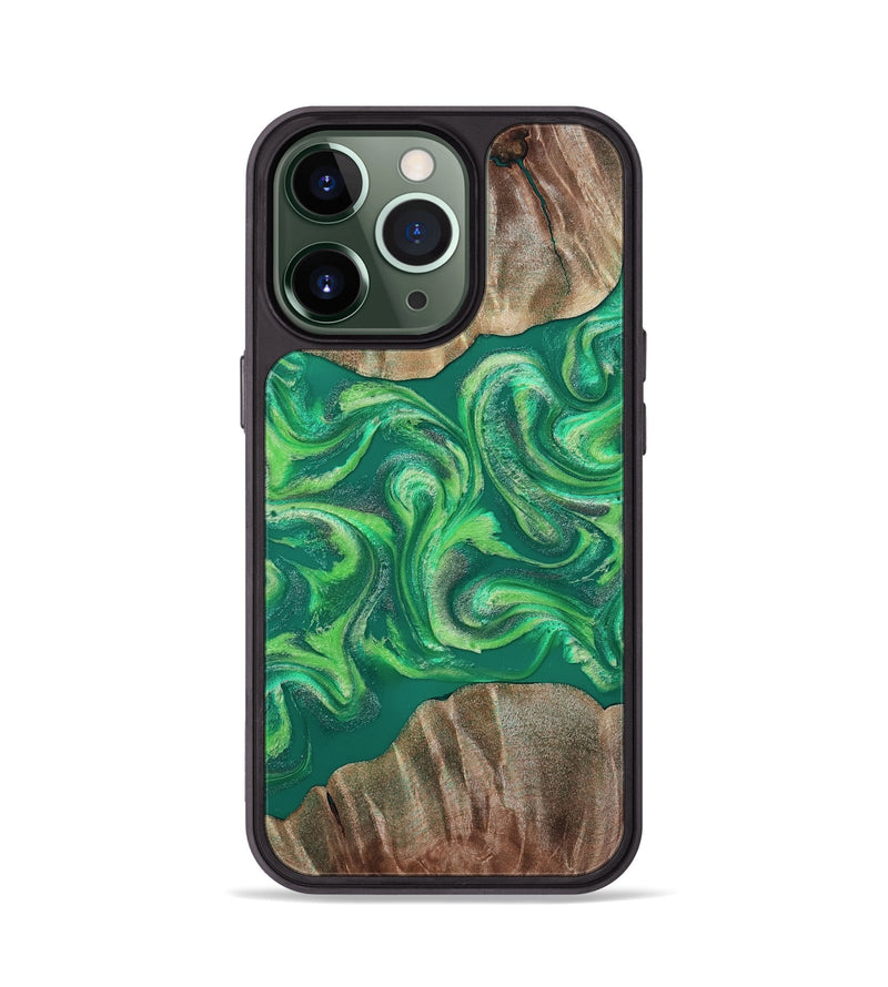 iPhone 13 Pro Wood Phone Case - Izan (Green, 811559)
