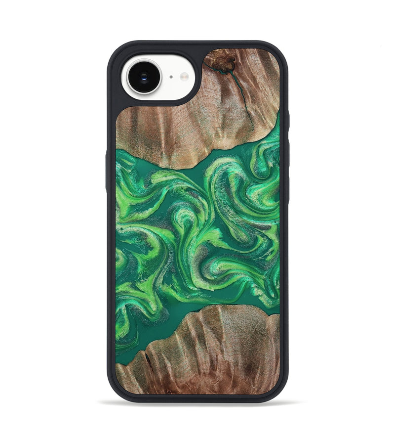 iPhone 16e Wood Phone Case - Izan (Green, 811559)