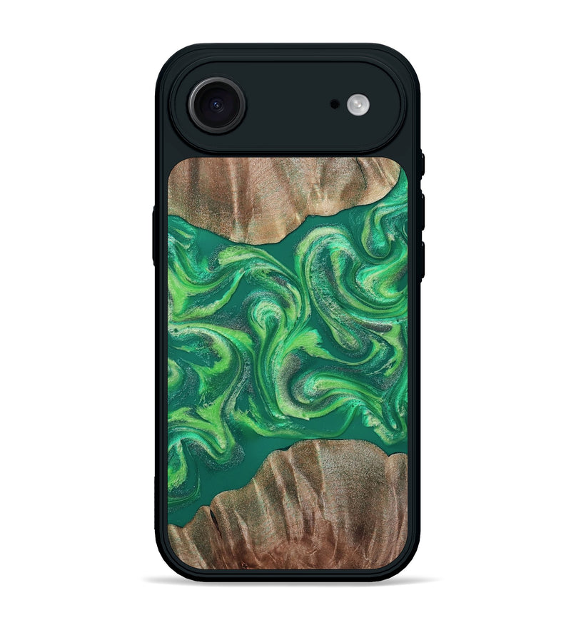 iPhone 17 Air Wood Phone Case - Izan (Green, 811559)