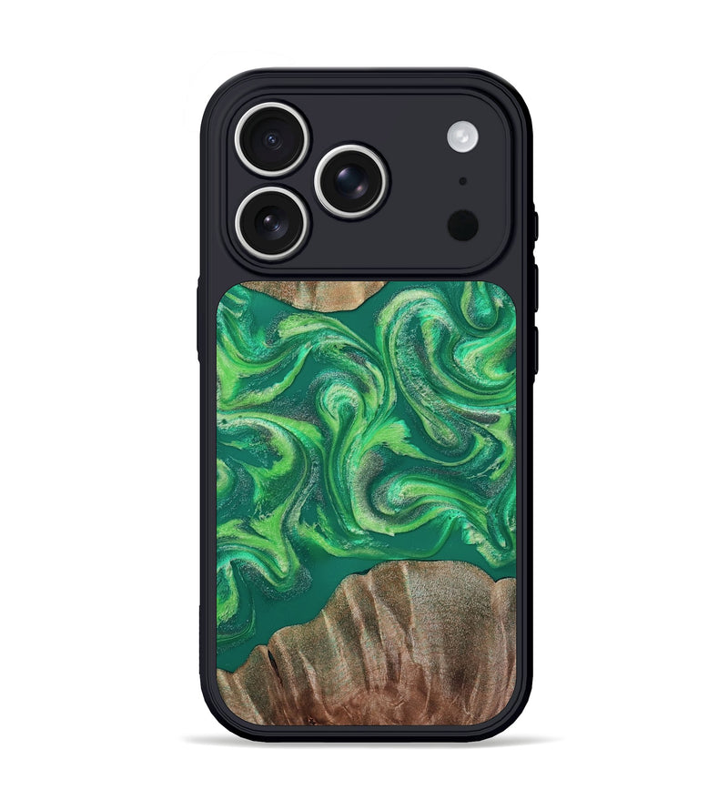 iPhone 17 Pro Wood Phone Case - Izan (Green, 811559)