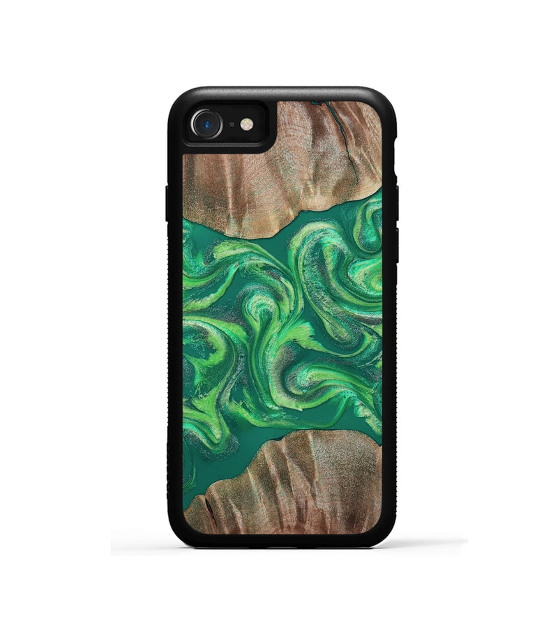 iPhone SE Wood Phone Case - Izan (Green, 811559)