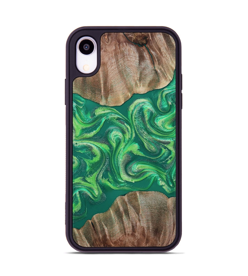 iPhone Xr Wood Phone Case - Izan (Green, 811559)