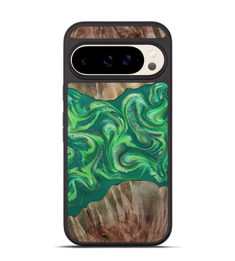 Pixel 10 Wood Phone Case - Izan (Green, 811559)