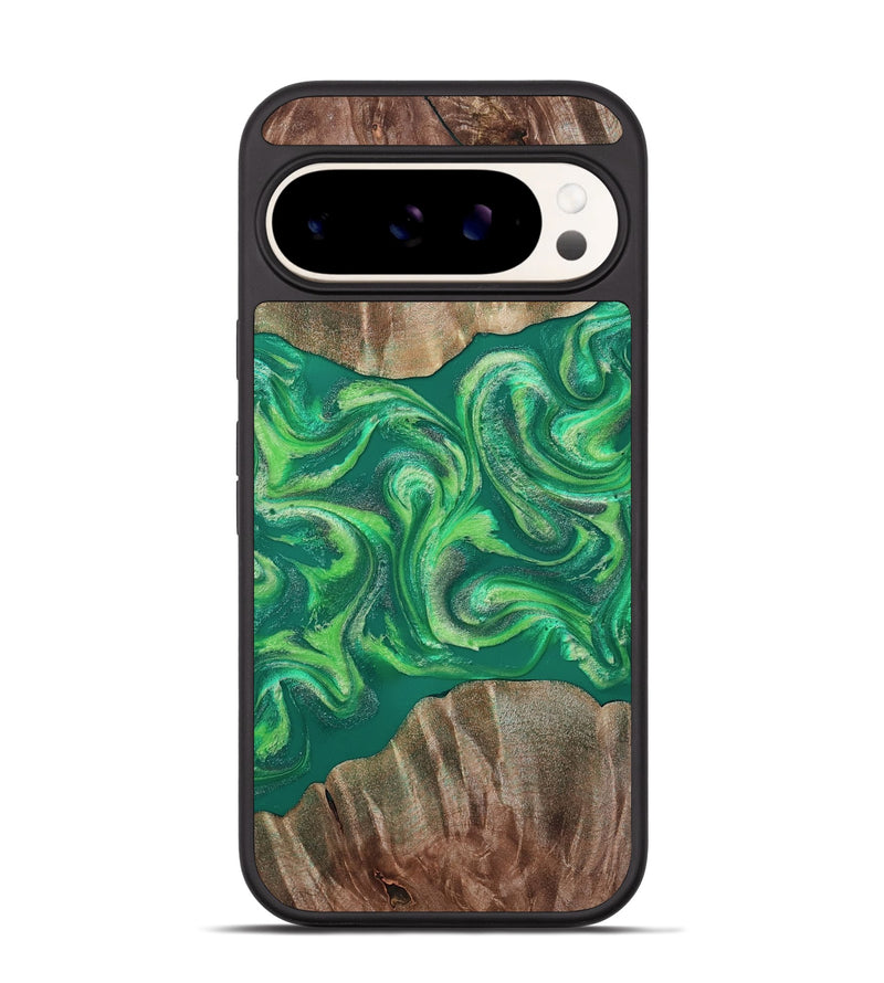 Pixel 9 Wood Phone Case - Izan (Green, 811559)