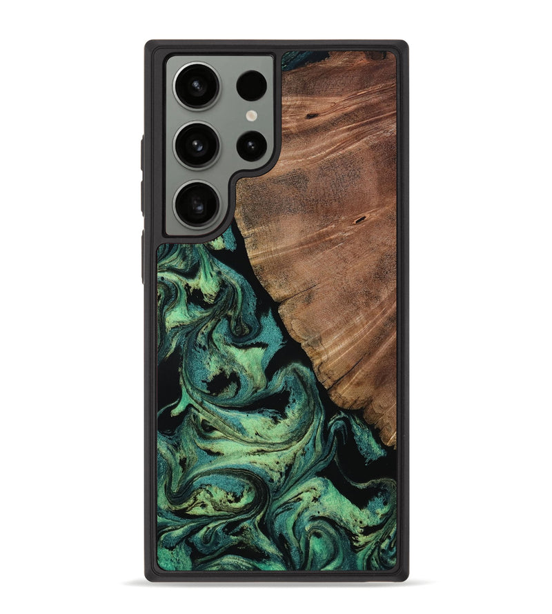 Galaxy S23 Ultra Wood Phone Case - Luanne (Green, 811561)