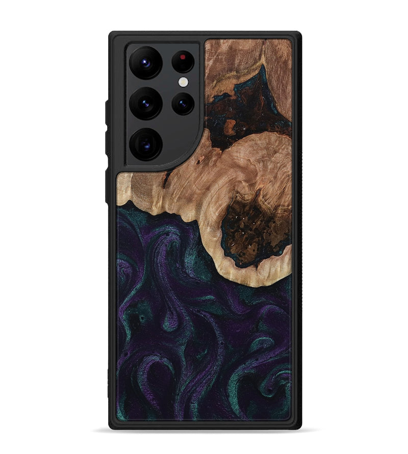 Galaxy S22 Ultra Wood Phone Case - Elyse (Green, 811564)