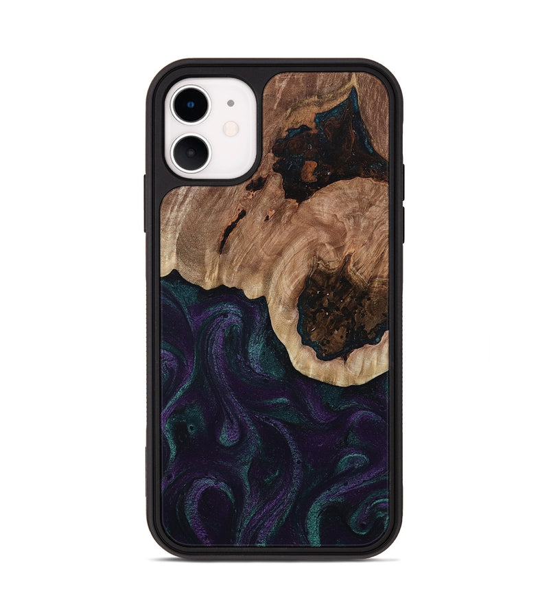 iPhone 11 Wood Phone Case - Elyse (Green, 811564)