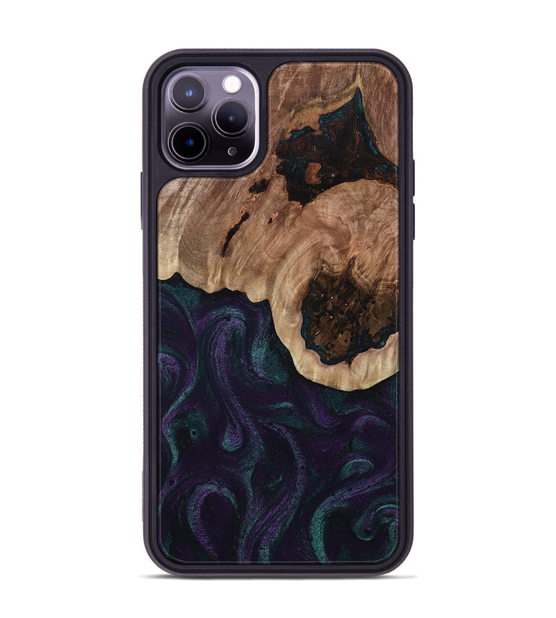 iPhone 11 Pro Max Wood Phone Case - Elyse (Green, 811564)
