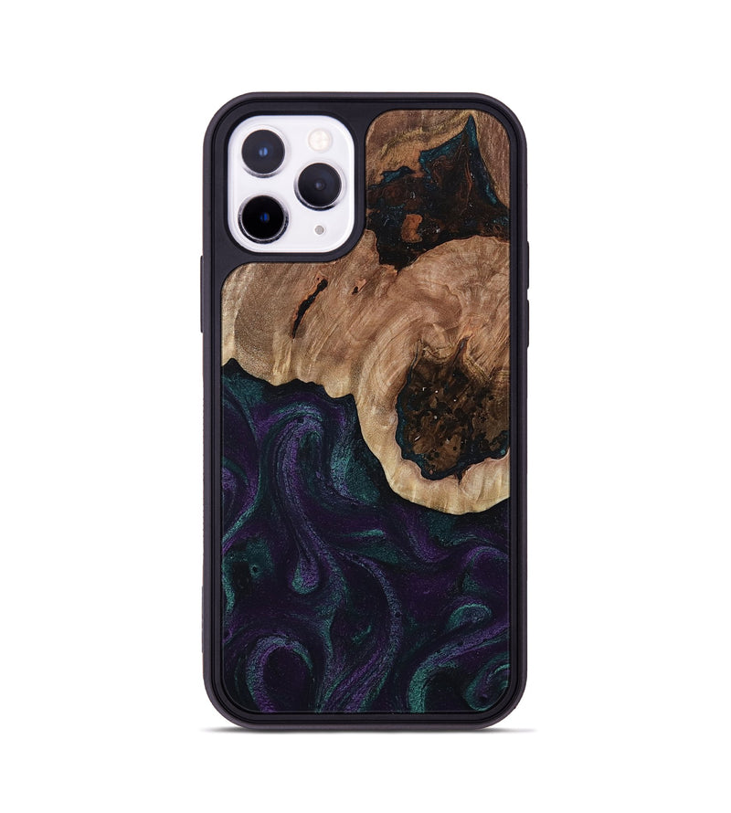 iPhone 11 Pro Wood Phone Case - Elyse (Green, 811564)