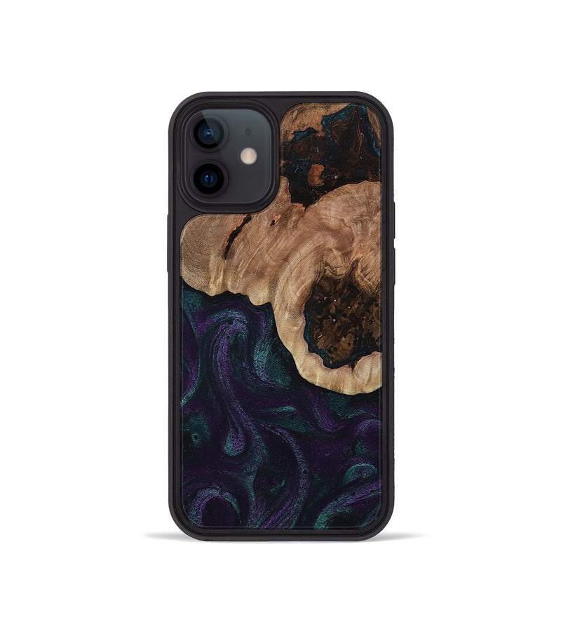 iPhone 12 mini Wood Phone Case - Elyse (Green, 811564)