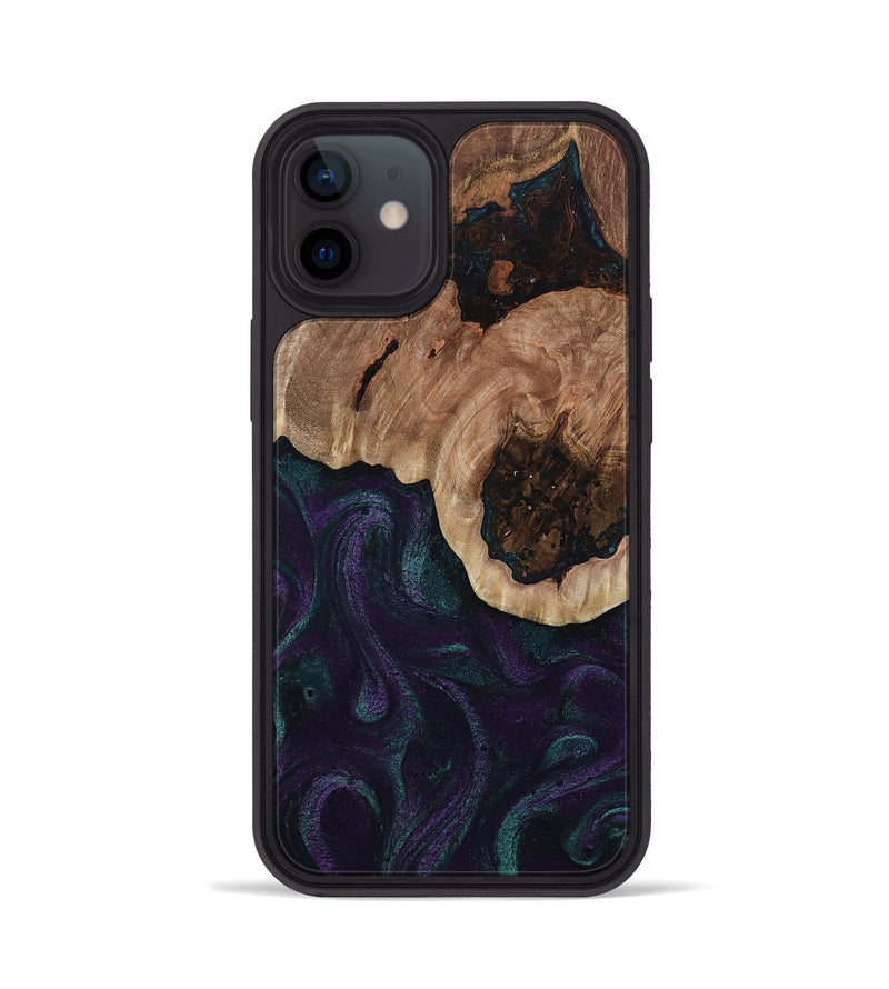 iPhone 12 Wood Phone Case - Elyse (Green, 811564)