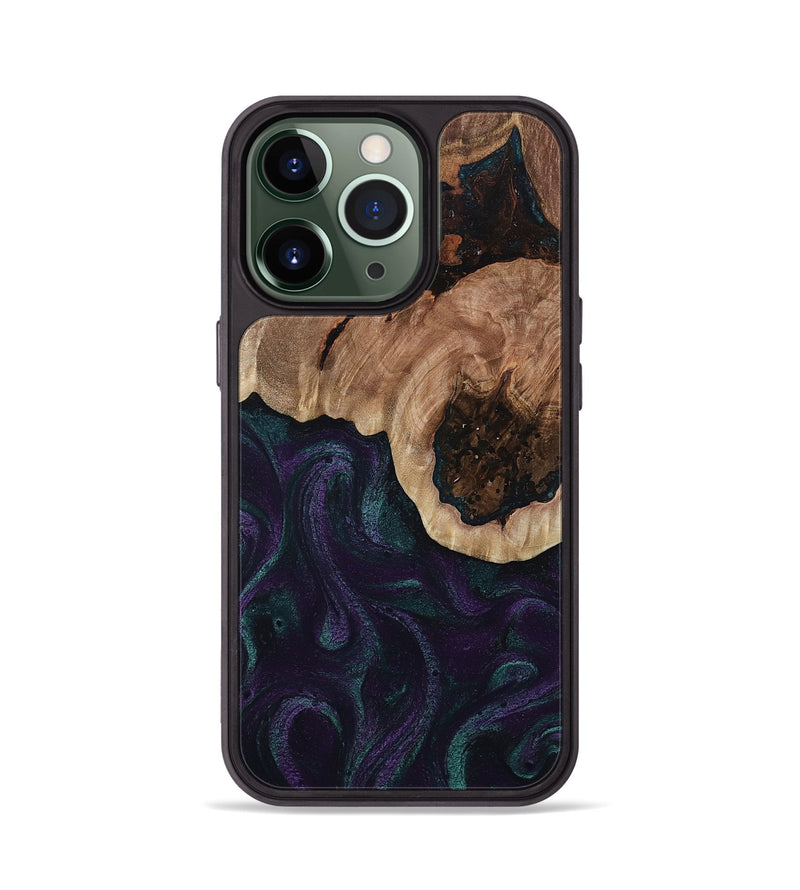iPhone 13 Pro Wood Phone Case - Elyse (Green, 811564)
