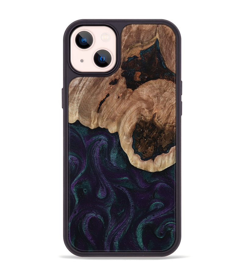 iPhone 14 Plus Wood Phone Case - Elyse (Green, 811564)
