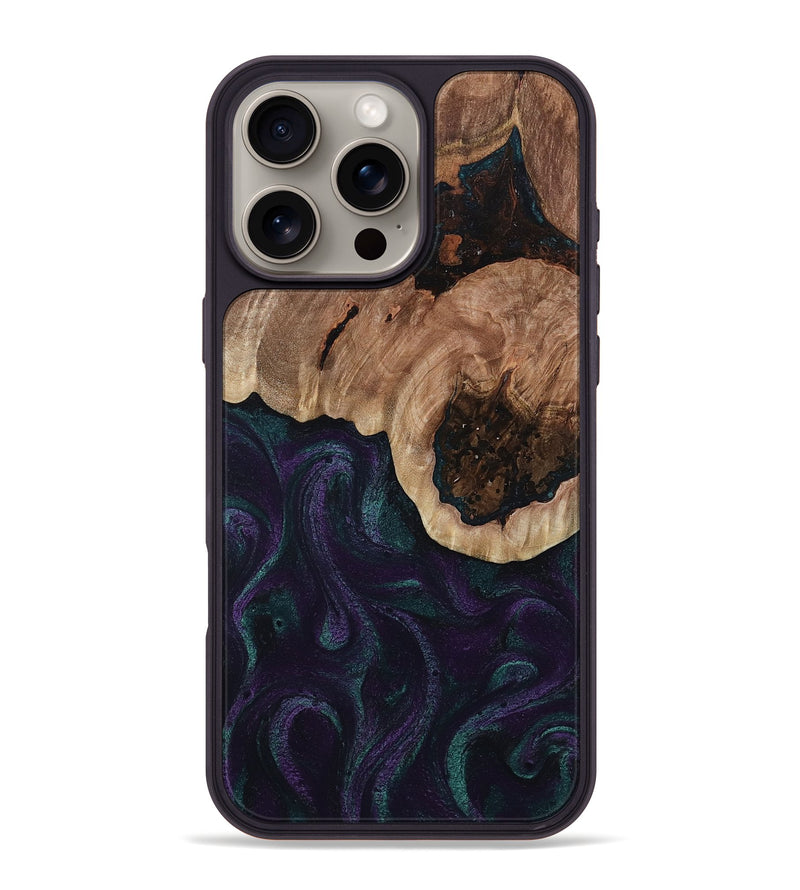 iPhone 16 Pro Max Wood Phone Case - Elyse (Green, 811564)