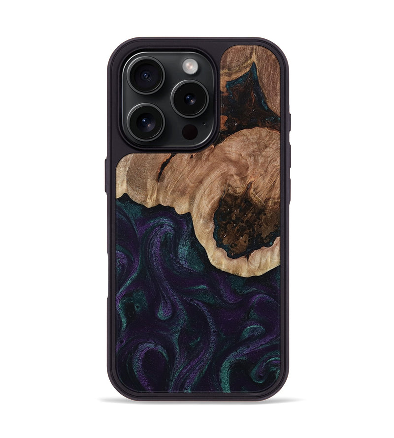 iPhone 16 Pro Wood Phone Case - Elyse (Green, 811564)