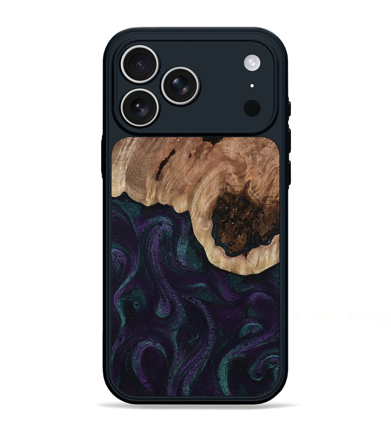 iPhone 17 Pro Max Wood Phone Case - Elyse (Green, 811564)
