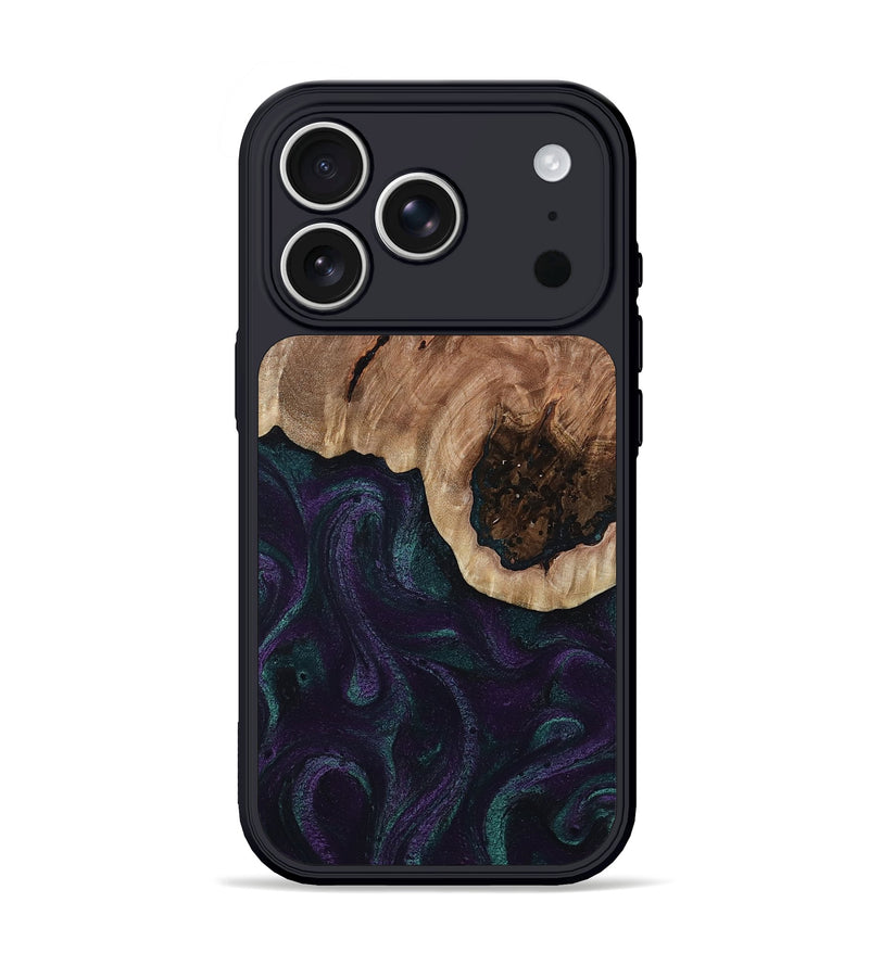 iPhone 17 Pro Wood Phone Case - Elyse (Green, 811564)