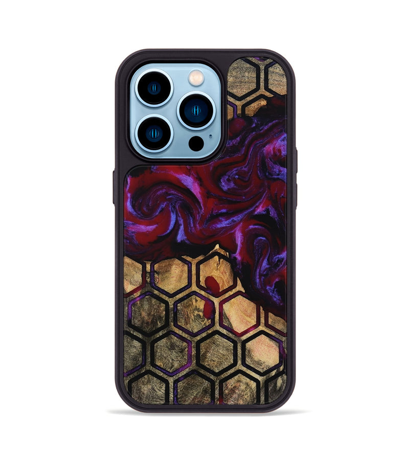 iPhone 14 Pro Wood Phone Case - Ashtyn (Pattern, 811575)