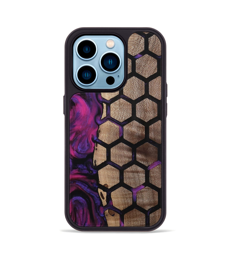iPhone 14 Pro Wood Phone Case - Greyson (Pattern, 811579)