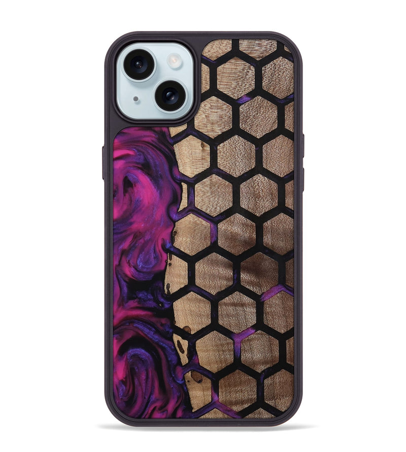 iPhone 15 Plus Wood Phone Case - Greyson (Pattern, 811579)