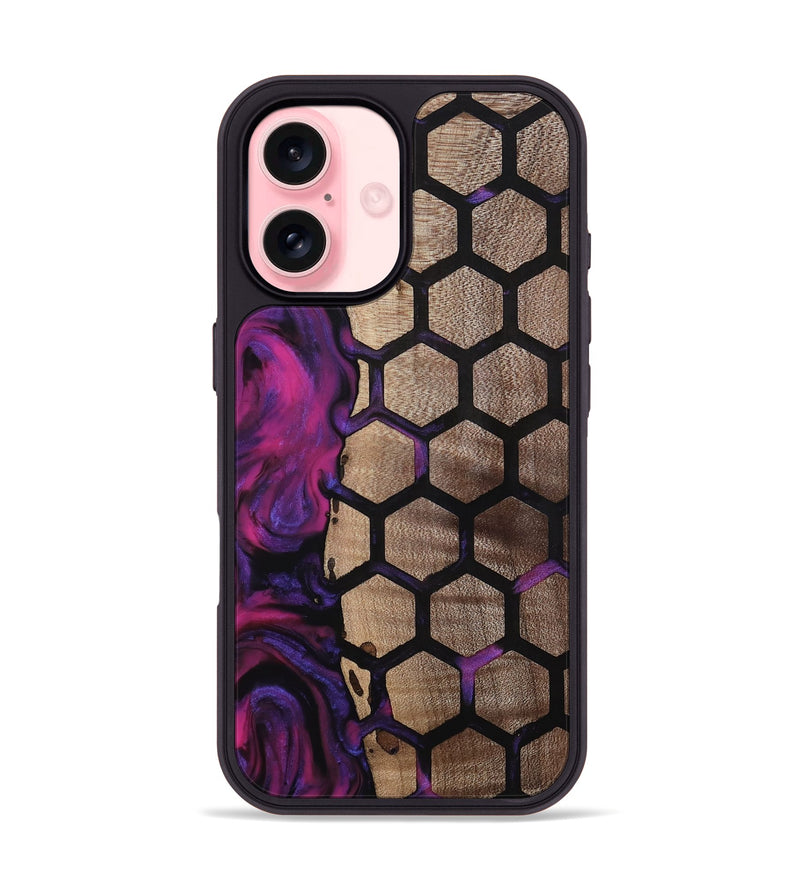 iPhone 16 Wood Phone Case - Greyson (Pattern, 811579)
