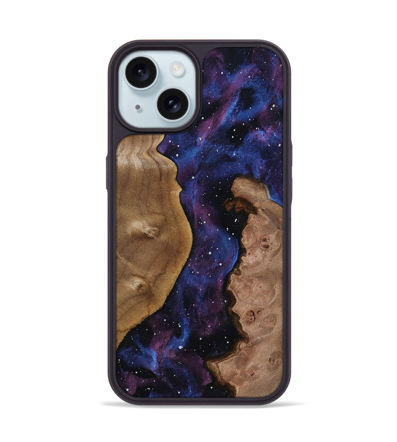 iPhone 15 Wood Phone Case - Emely (Cosmos, 811628)