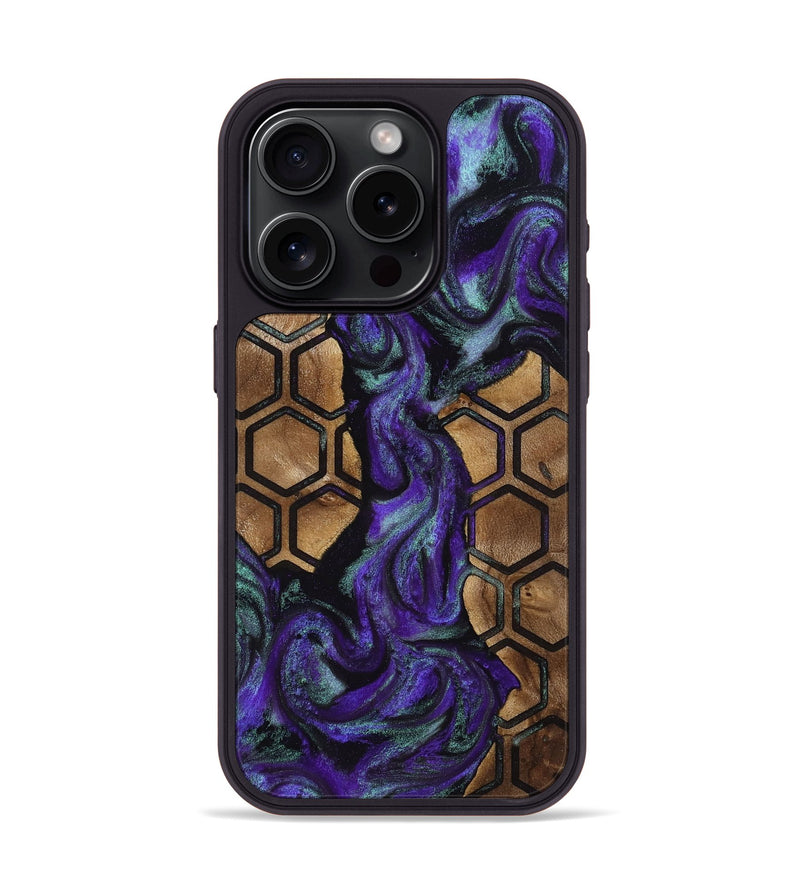 iPhone 15 Pro Wood Phone Case - Hettie (Pattern, 811658)