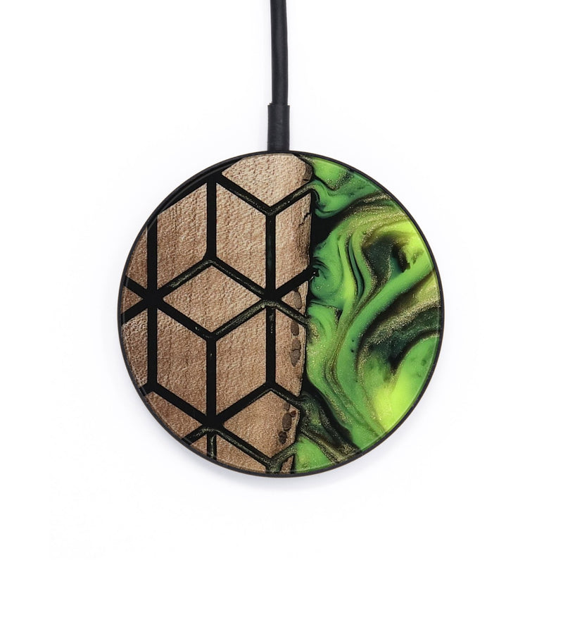 Circle Wood Wireless Charger - Delois (Pattern, 811661)