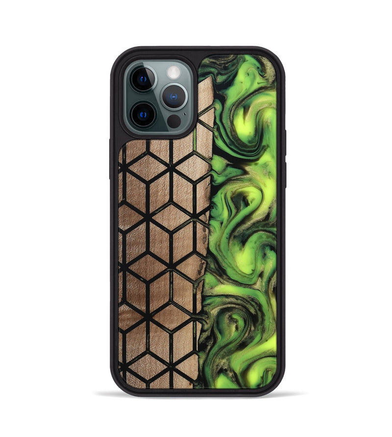 iPhone 12 Pro Wood Phone Case - Delois (Pattern, 811661)
