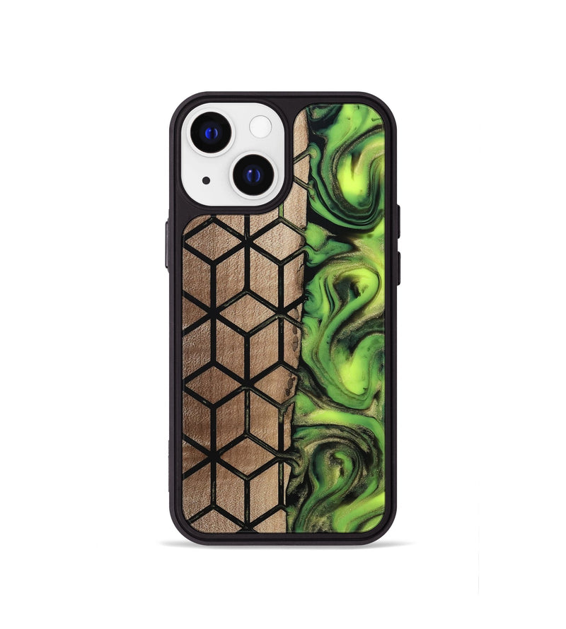 iPhone 13 mini Wood Phone Case - Delois (Pattern, 811661)