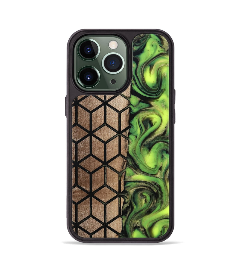 iPhone 13 Pro Wood Phone Case - Delois (Pattern, 811661)