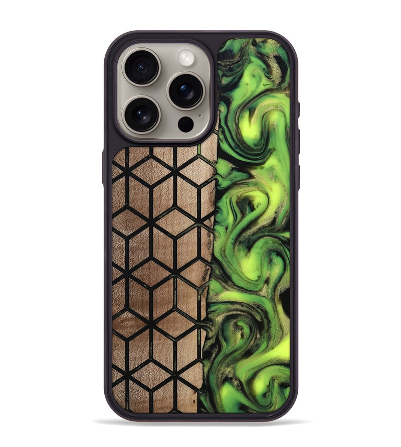 iPhone 15 Pro Max Wood Phone Case - Delois (Pattern, 811661)