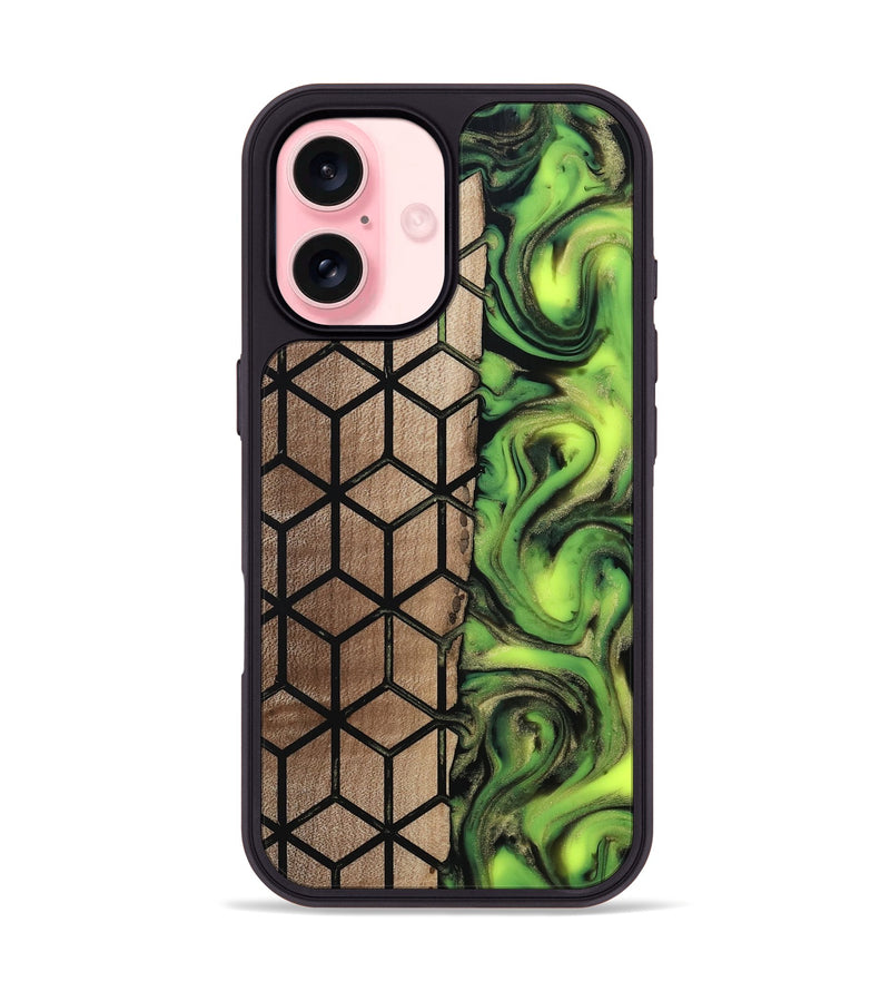 iPhone 16 Wood Phone Case - Delois (Pattern, 811661)