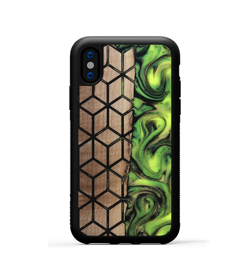 iPhone Xs Wood Phone Case - Delois (Pattern, 811661)