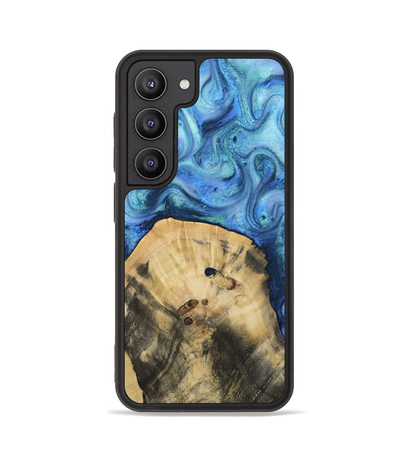 Galaxy S23 Wood Phone Case - Hazel (Blue, 811663)