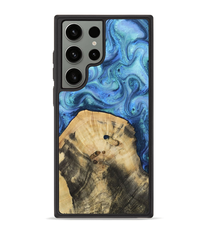 Galaxy S23 Ultra Wood Phone Case - Hazel (Blue, 811663)