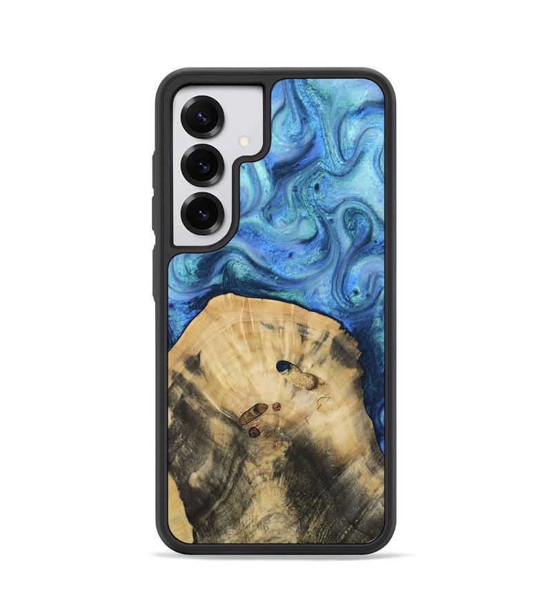 Galaxy S25 Wood Phone Case - Hazel (Blue, 811663)