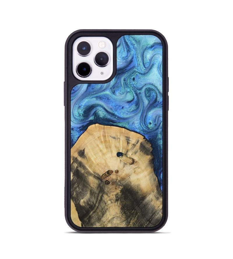iPhone 11 Pro Wood Phone Case - Hazel (Blue, 811663)