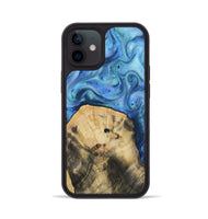 iPhone 12 Wood Phone Case - Hazel (Blue, 811663)
