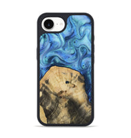 iPhone 16e Wood Phone Case - Hazel (Blue, 811663)