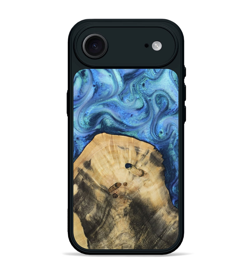 iPhone 17 Air Wood Phone Case - Hazel (Blue, 811663)
