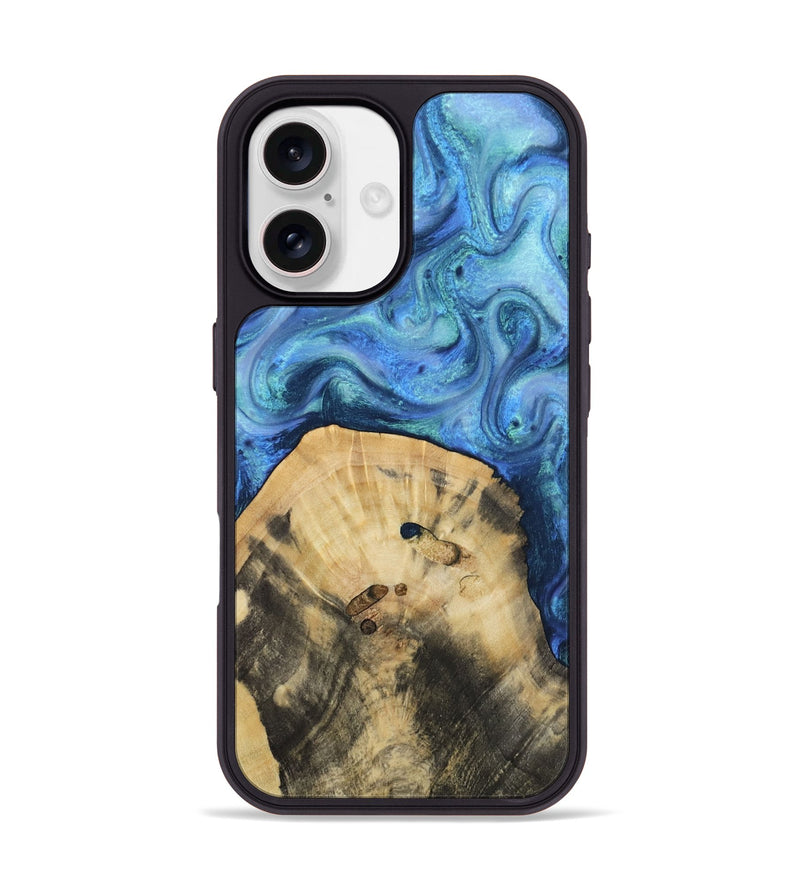 iPhone 17 Wood Phone Case - Hazel (Blue, 811663)