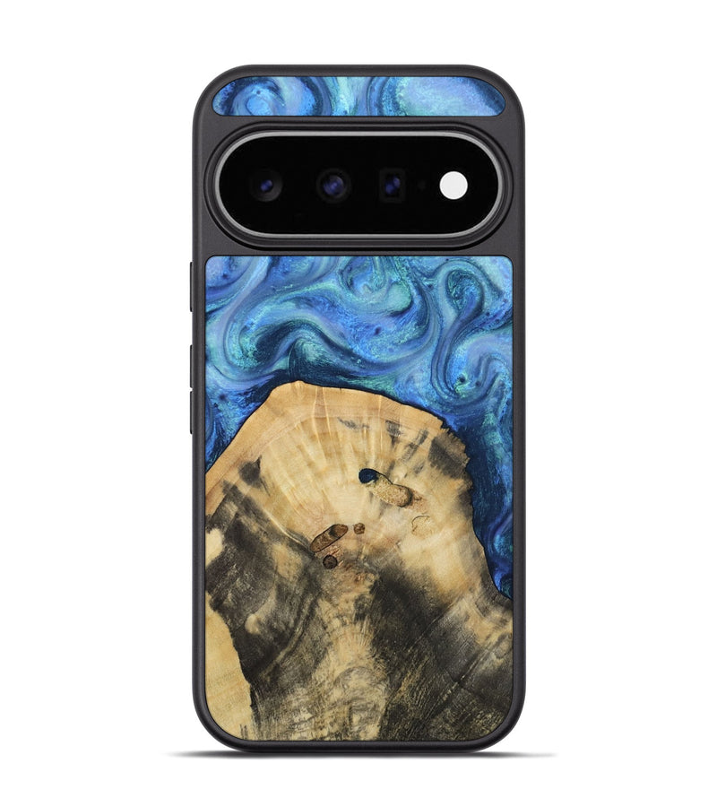 Pixel 11 Pro Wood Phone Case - Hazel (Blue, 811663)