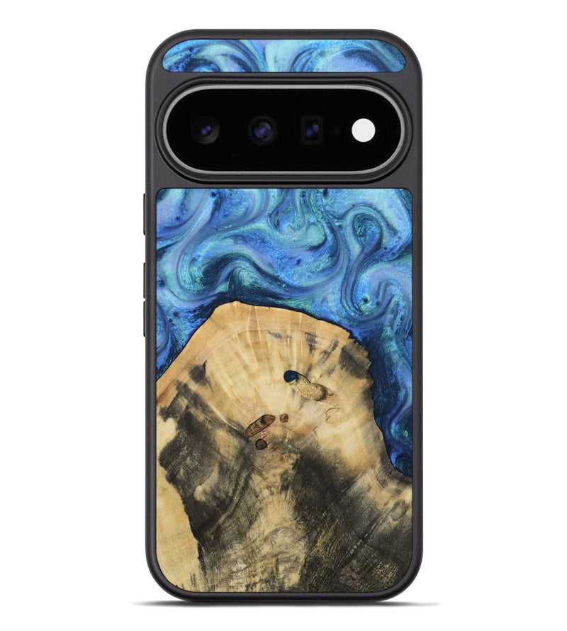 Pixel 11 Pro XL Wood Phone Case - Hazel (Blue, 811663)