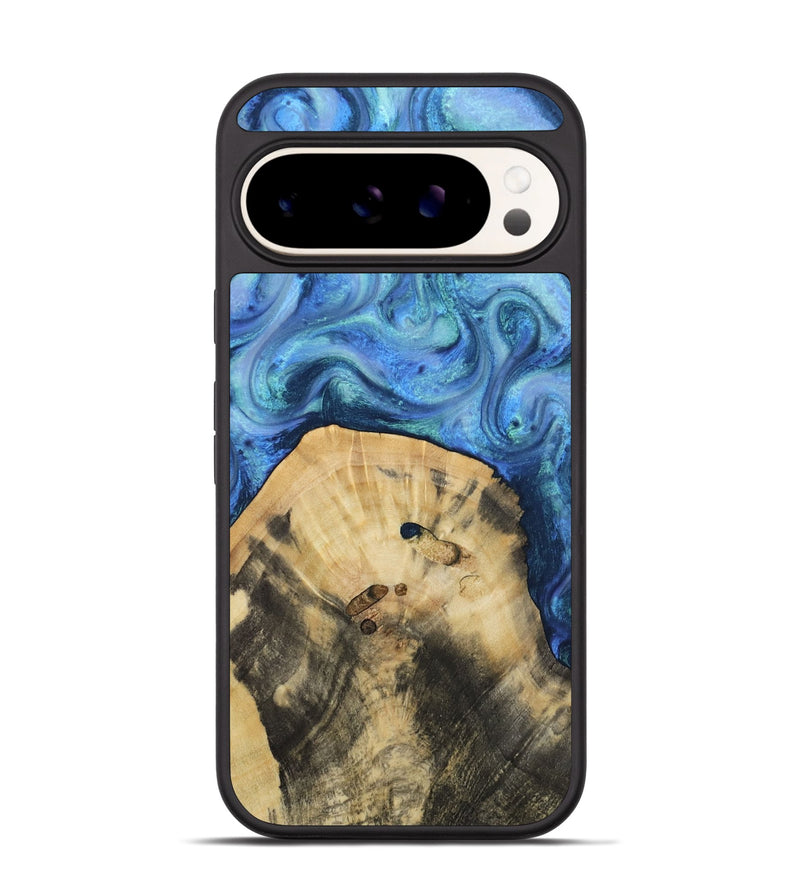 Pixel 9 Pro Wood Phone Case - Hazel (Blue, 811663)