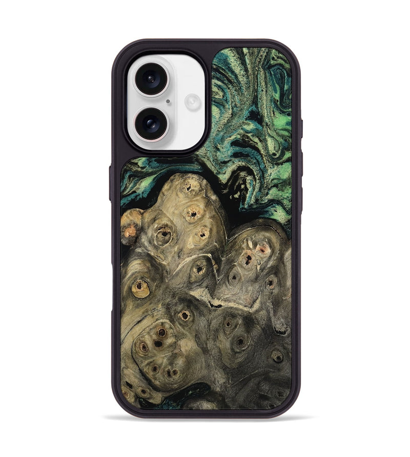 iPhone 17 Wood Phone Case - Sonji (Green, 811667)